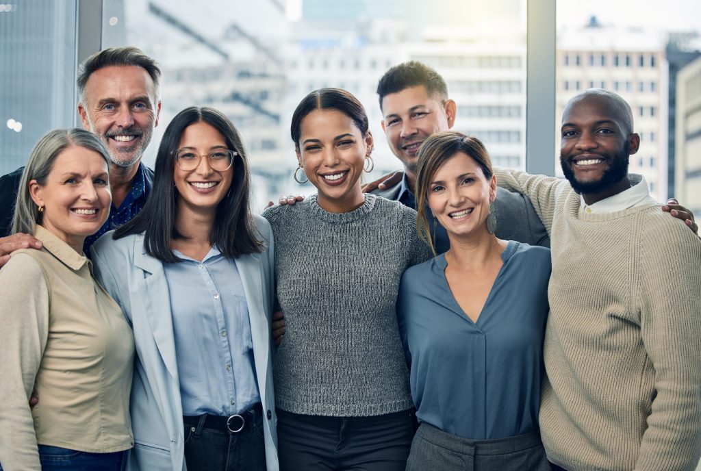 Working with the dream team. Shot of a team of colleagues together in their office.